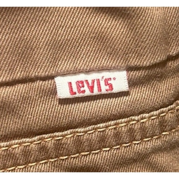 Vintage Levis Women's Tab Twills Cropped Khaki Chino Pans Size 8 - Picture 6 of 6